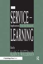 Service-learning: Applications From the Research