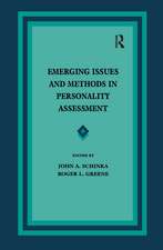 Emerging Issues and Methods in Personality Assessment