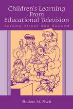 Children's Learning From Educational Television: Sesame Street and Beyond