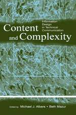 Content and Complexity: information Design in Technical Communication