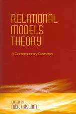 Relational Models Theory: A Contemporary Overview