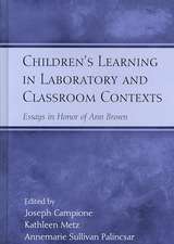 Children's Learning in Laboratory and Classroom Contexts