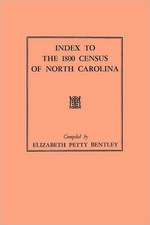 Index to the 1800 Census of North Carolina