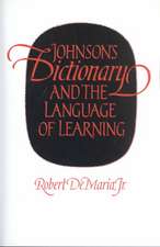 Johnson's Dictionary and the Language of Learning