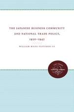 The Japanese Business Community and National Trade Policy, 1920-1942