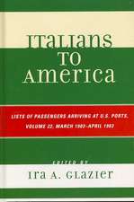 Italians to America, Volume 22