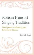 Korean P'ansori Singing Tradition