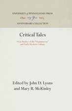 Critical Tales – New Studies of the 