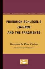 Friedrich Schlegel’s Lucinde and the Fragments