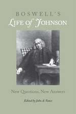 Boswell's Life of Johnson: New Questions, New Answers