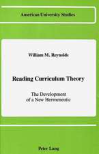 Reading Curriculum Theory