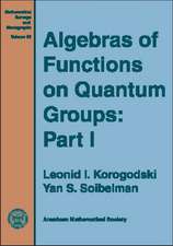 Algebras of Functions on Quantum Groups: Part I