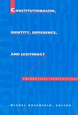 Constitutionalism, Identity, Difference, and Leg – Theoretical Perspectives