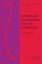 Necessary Conditions for an Extremum