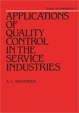 Applications of Quality Control in the Service Industries