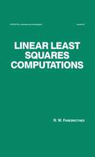 Linear Least Squares Computations