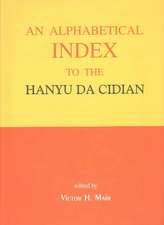 Mair: Alpha Index Hanyu Da Cidian