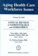 Annual Review of Gerontology and Geriatrics