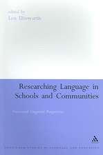 Researching Language in Schools and Communities: Functional Linguistic Perspectives