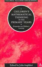 Children's Mathematical Thinking in Primary Years