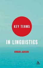 Key Terms in Linguistics