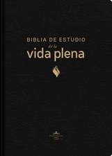 Rvr60, Biblia de Estudio de la Vida Plena, Edición Clásica, Piel Fabricada, Negro, Palabras de Jesús En Rojo, Comfort Print