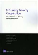 Improving the Planning and Management of U.S. Army Security Cooperation