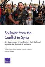 Spillover from the Conflict in Syria