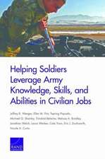 Helping Soldiers Leverage Army Knowledge, Skills, and Abilities in Civilian Jobs