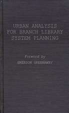 Urban Analysis for Branch Library System Planning.