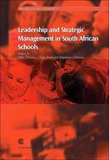 Leadership and Strategic Management in South African Schools