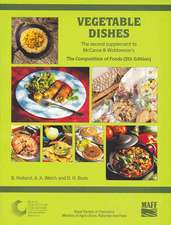 Vegetable Dishes: Supplement to the Composition of Foods