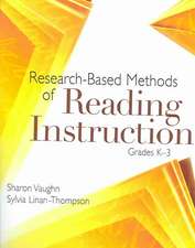 Research-Based Methods of Reading Instruction, Grades K-3