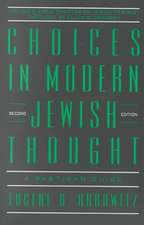 Choices in Modern Jewish Thought: A Partisan Guide