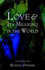 Love and Its Meaning in the World