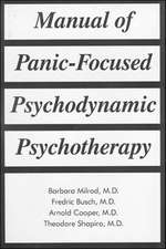 Manual of Panic-Focused Psychodynamic Psychotherapy