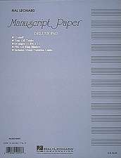 Manuscript Paper (Deluxe Pad)(Blue Cover)