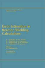 Error Estimation in Reactor Shielding Calculations