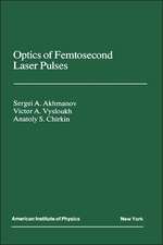 Optics of Femtosecond Laser Pulses