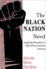 Black Nation Novel: Imagining Homeplaces in Early African-American Literature