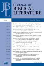 Journal of Biblical Literature 135.4 (2016)