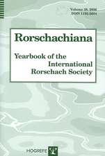 Rorschachiana. Yearbook of the International Rorschach Society