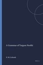 A Grammar of Targum Neofiti