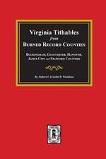 Burned Record Counties, Virginia Tithables from.