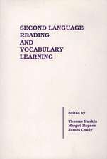 Second Language Reading and Vocabulary Learning