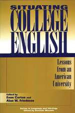 Situating College English: Lessons from an American University