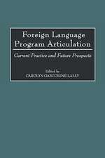 Foreign Language Program Articulation