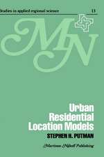 Urban residential location models