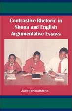 Contrastive Rhetoric in Shona and English Argumentative Essay