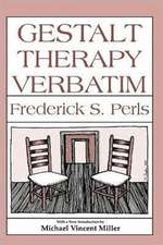 Gestalt Therapy Verbatim